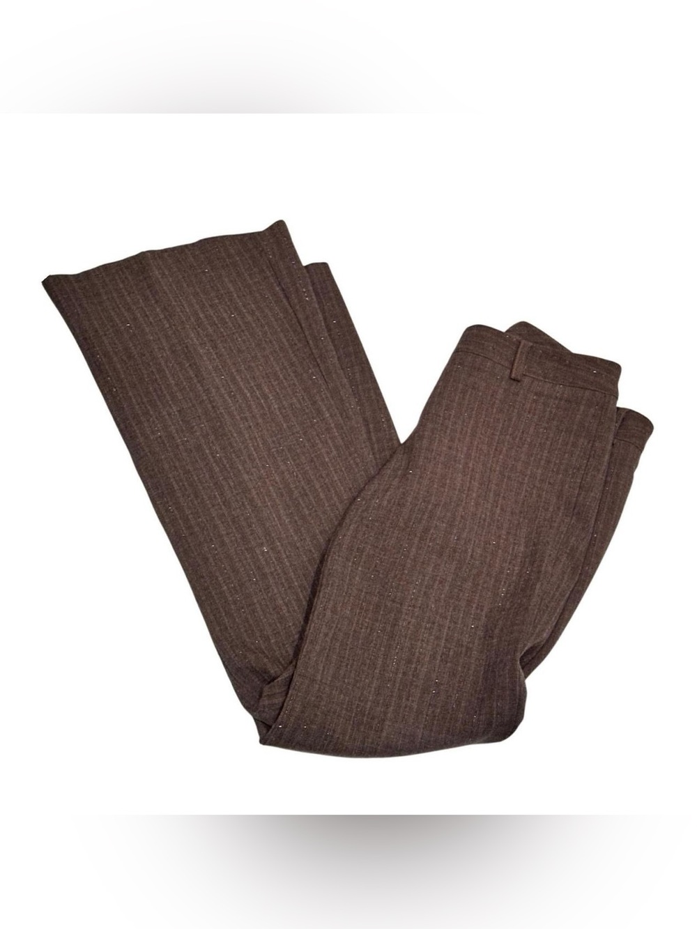 Maurices Vintage Y2K Brown Herringbone Low Rise Bootcut Dress Pants Trousers